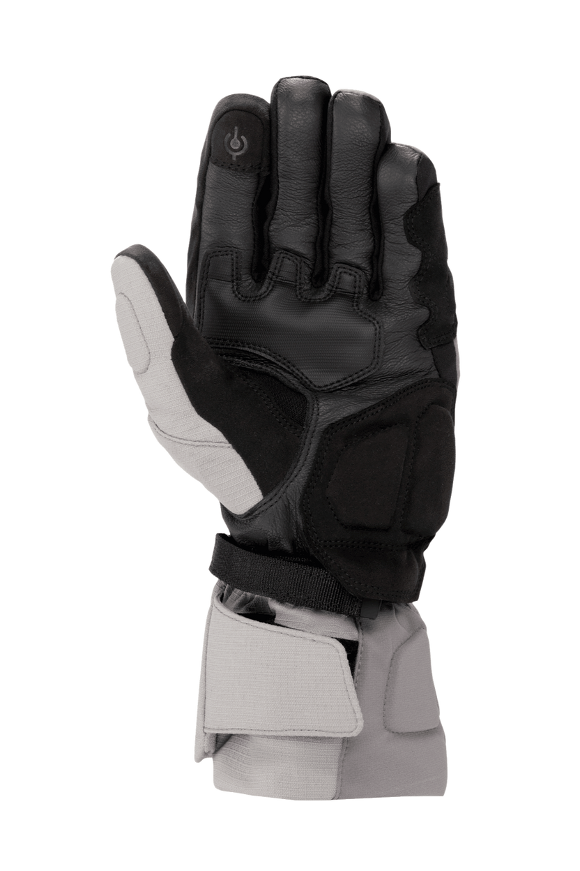 Guantes Alpinestars WR-X Gore-Tex Dark Gray Ice Gray Black - palma