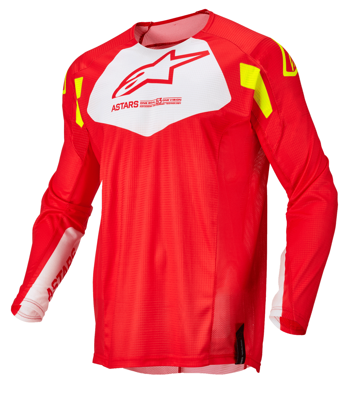 Jersey Alpinestars Techstar Factory - Red Fluo White Yellow Fluo - 3761022-3025 - vista 1
