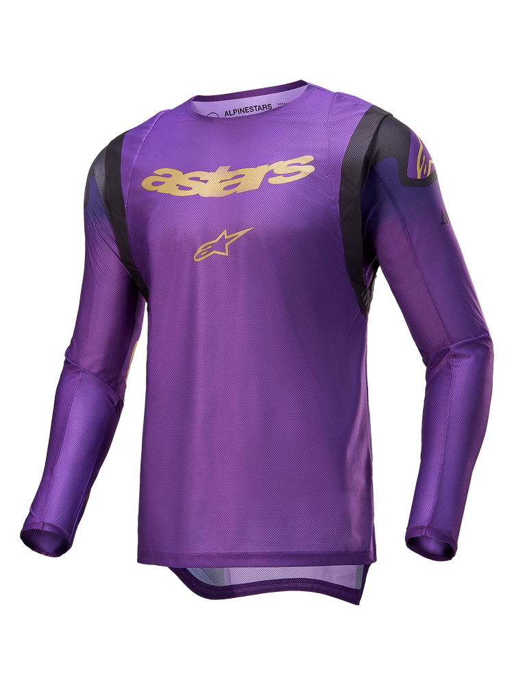 Jersey Alpinestars Supertech Champ - ULT.VIOLT/GLD/BLK - frente