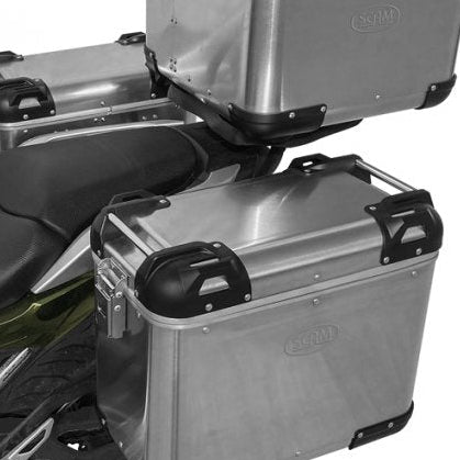 Baúl Scam  Aluminio cepillado lateral 36L Ushuaia