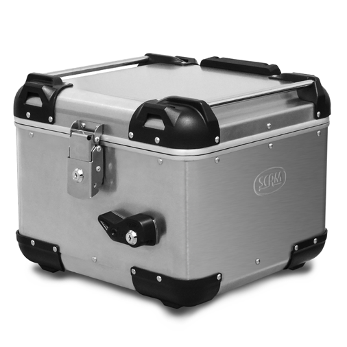 Baúl Scam Aluminio cepillado  Superior – 43L USHUAIA