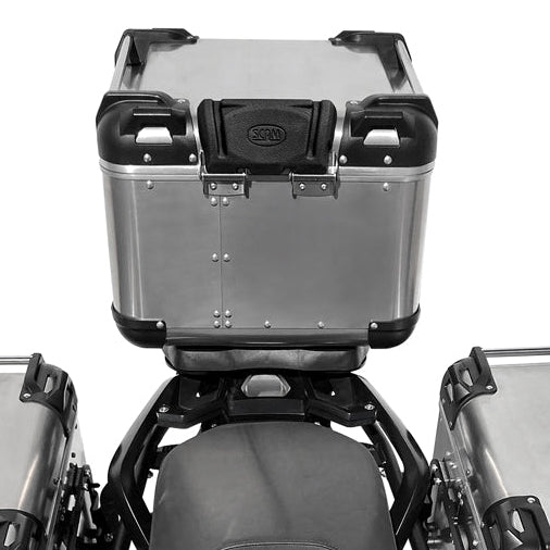 Baúl Scam Aluminio cepillado  Superior – 43L USHUAIA