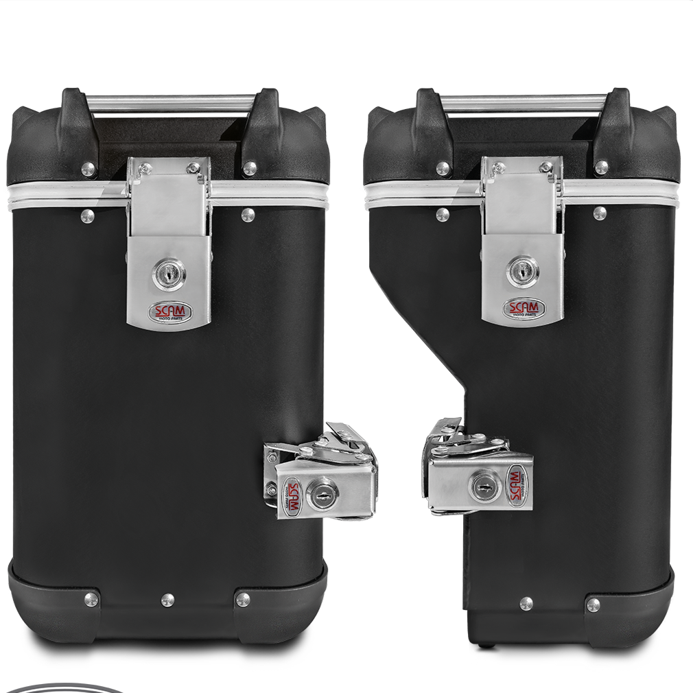 Baúl Lateral Ushuaia ADV 36L/48L Par Aluminio Negro Fosco BMW F850GS/R1200GS/R1250GS