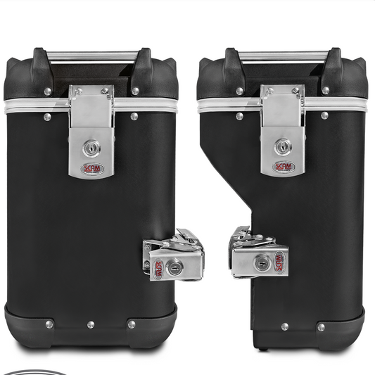 Baúl Lateral Ushuaia ADV 36L/48L Par Aluminio Negro Fosco BMW F850GS/R1200GS/R1250GS