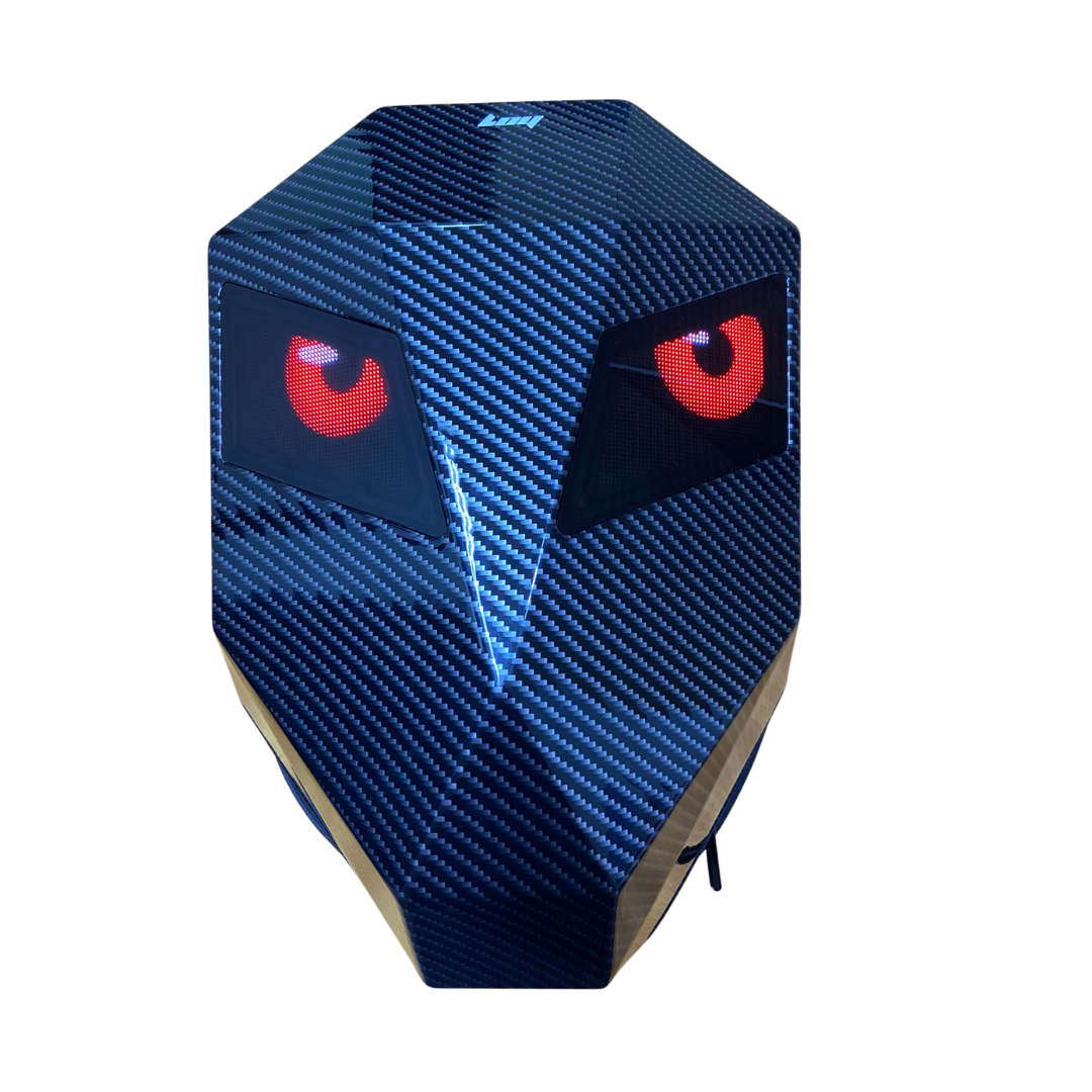Mochila Loy LED Iron Man Grafico Carbono – Estilo futurista con tecnología LED