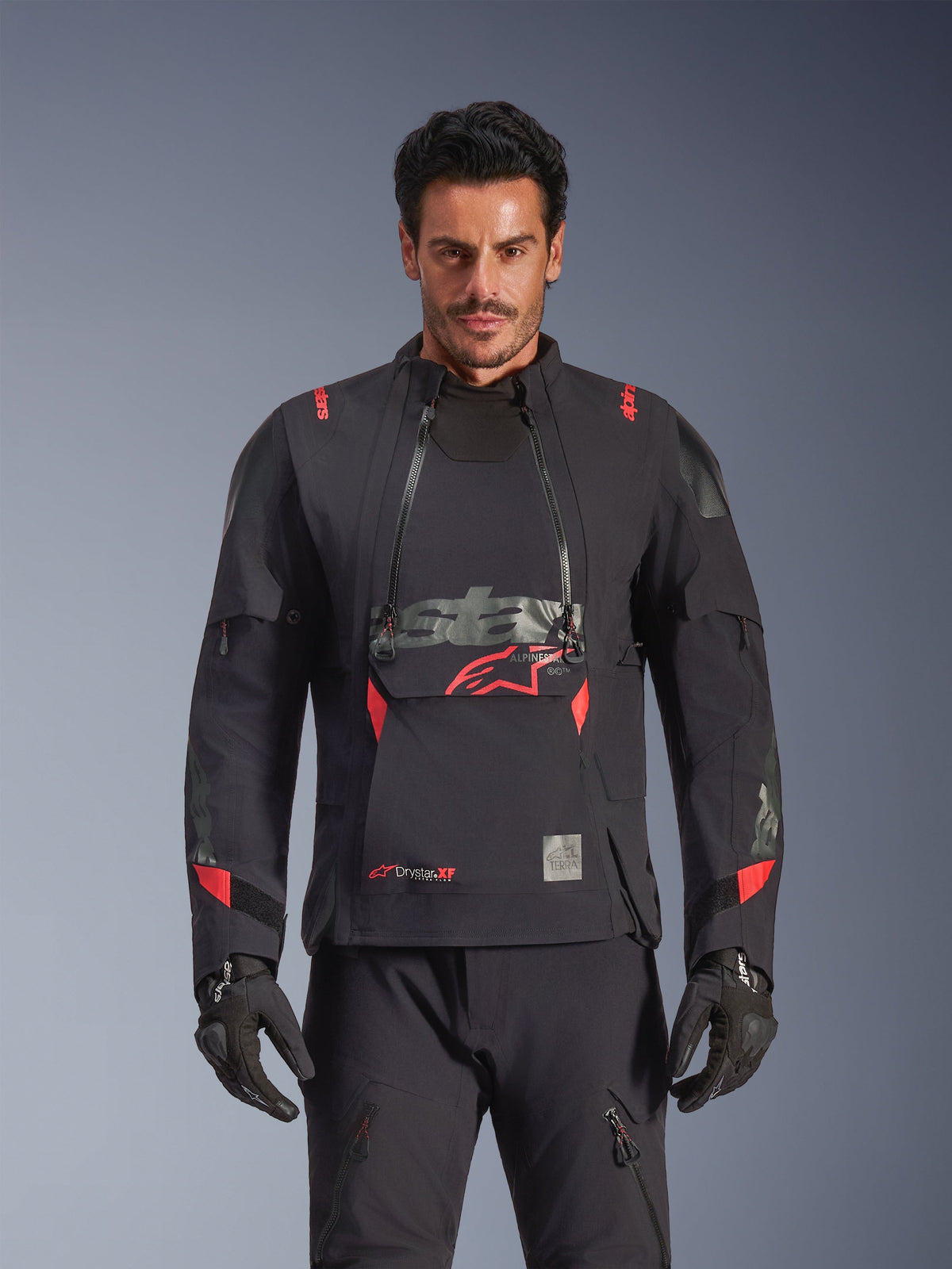 Chaqueta Alpinestars Harok Pro Drystar® XF Laminated - Black Dark Shadow