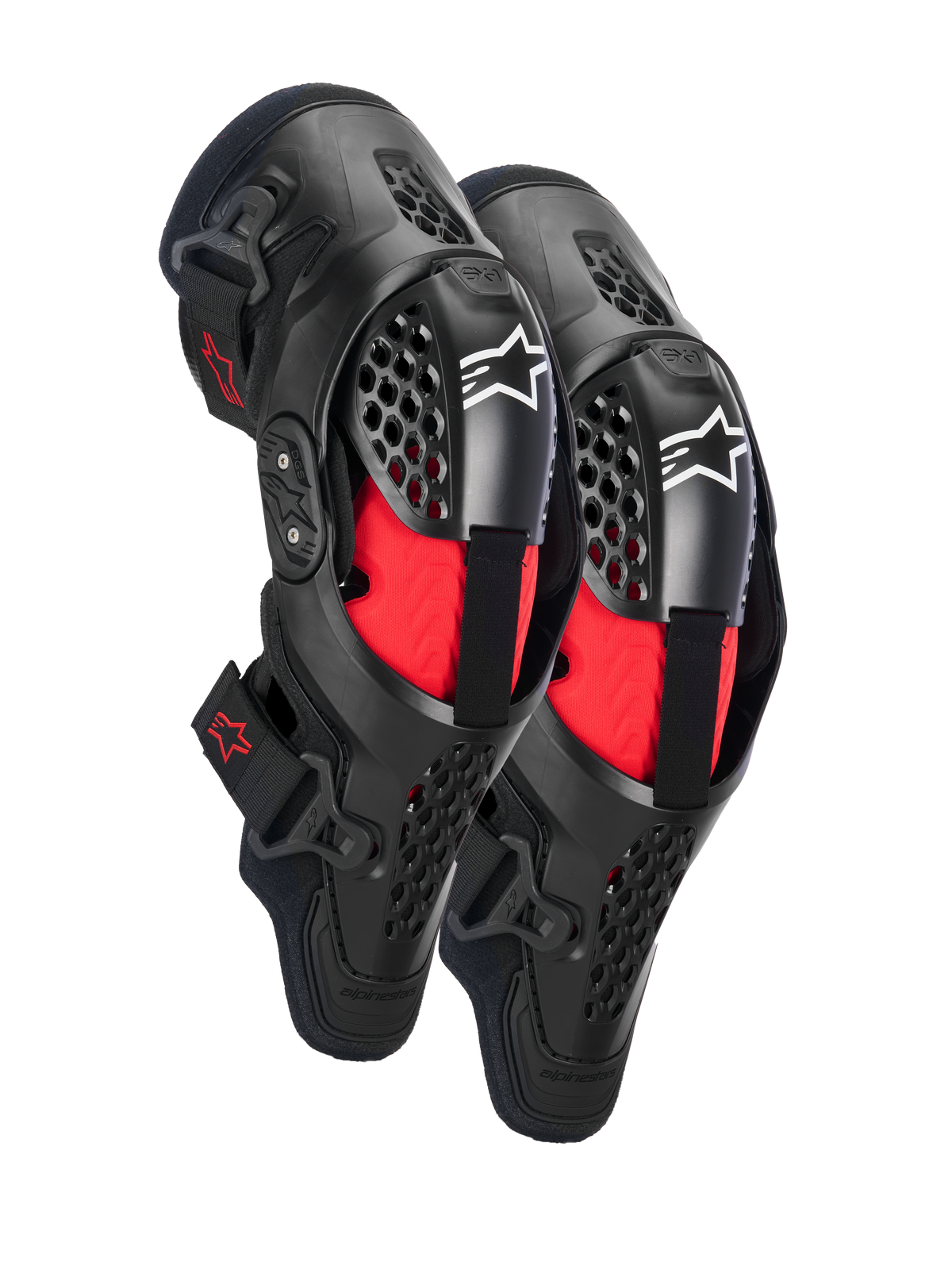 Rodilleras Alpinestars SX-1 Plasma Knee Protector - Black Red Cool Gray