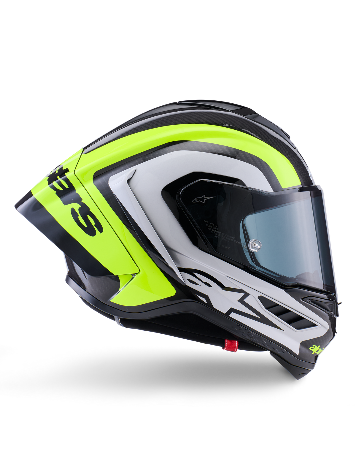 Casco Alpinestars Supertech R10 Arius - Blk Silver Yellow Fluo Glossy