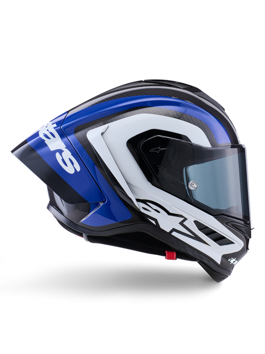 Casco Alpinestars Supertech R10 Arius - Black White Blue Glossy