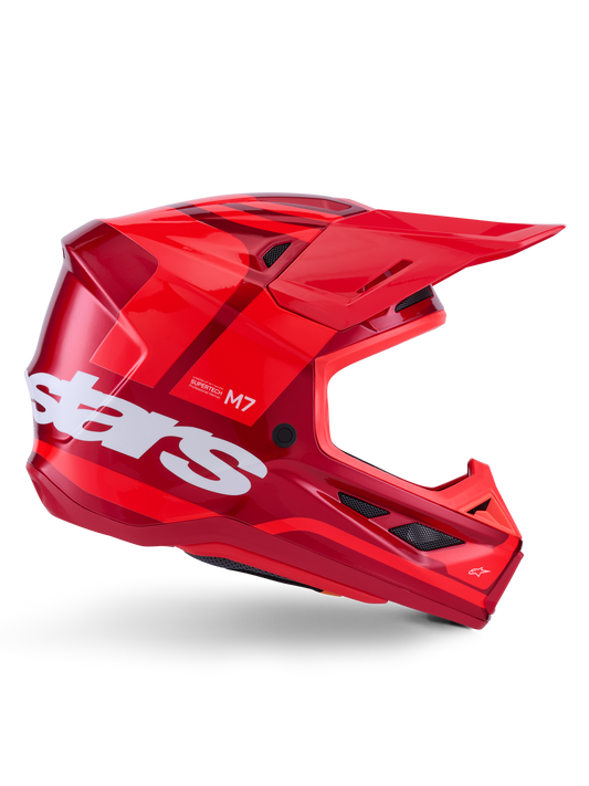Casco Alpinestars S-M7 Core ECE 22.06 - Red Glossy
