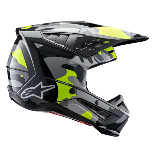Casco Alpinestars S-M5 Rover 2 ECE 22.06 - Dark Gray Yellow Fluo Glossy