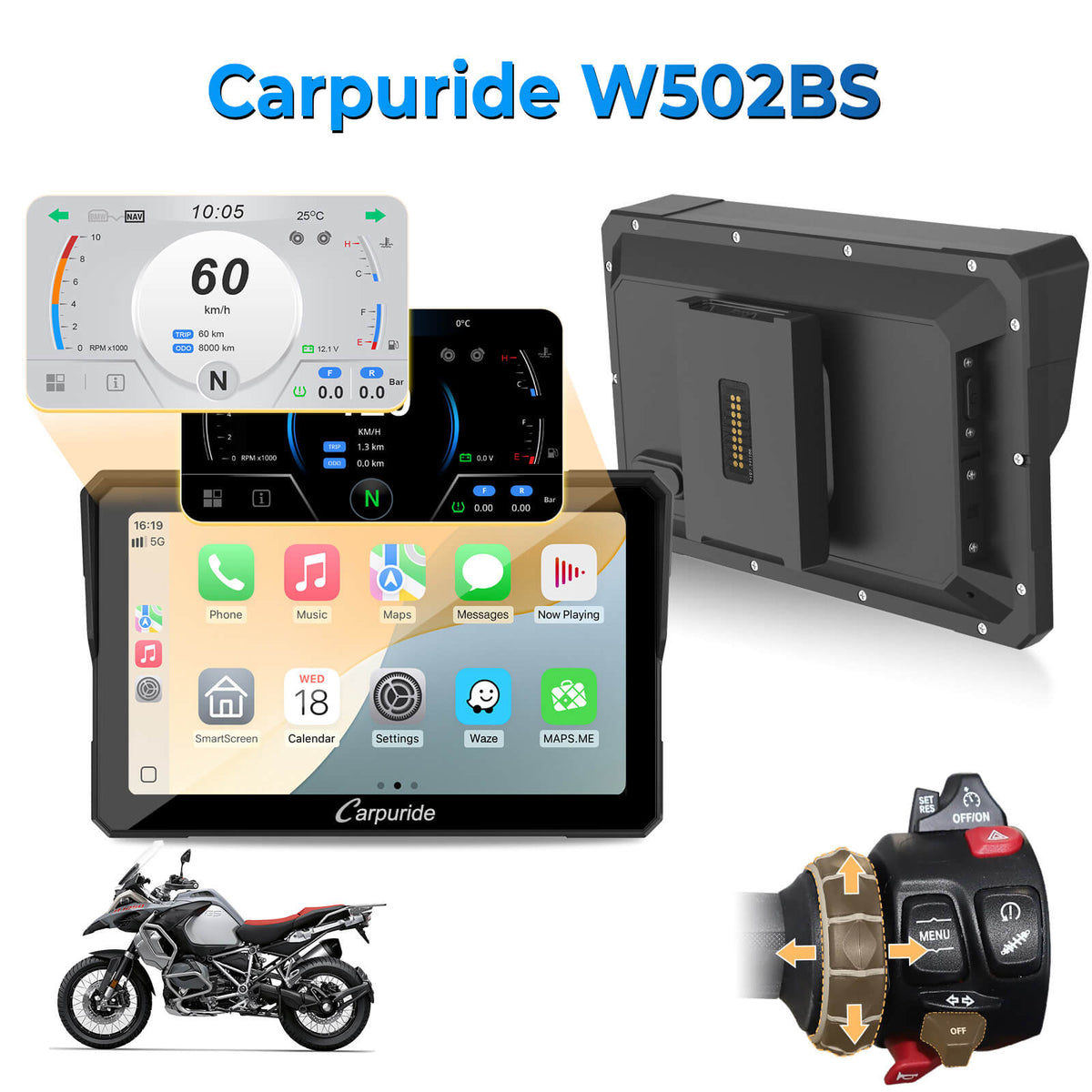 Pantalla Carpuride W502BS - imagen oficial