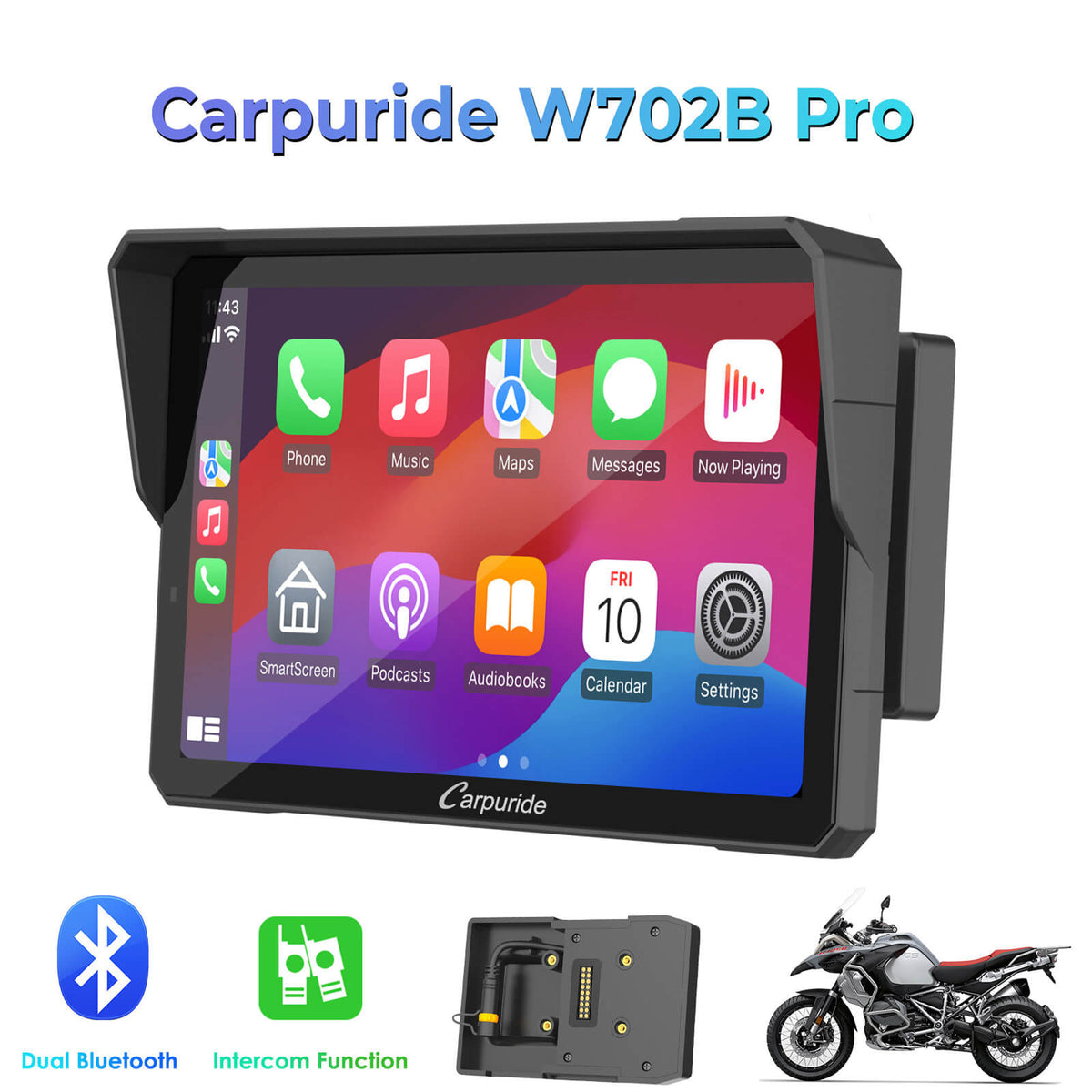 Pantalla Carpuride W702B Pro - imagen oficial