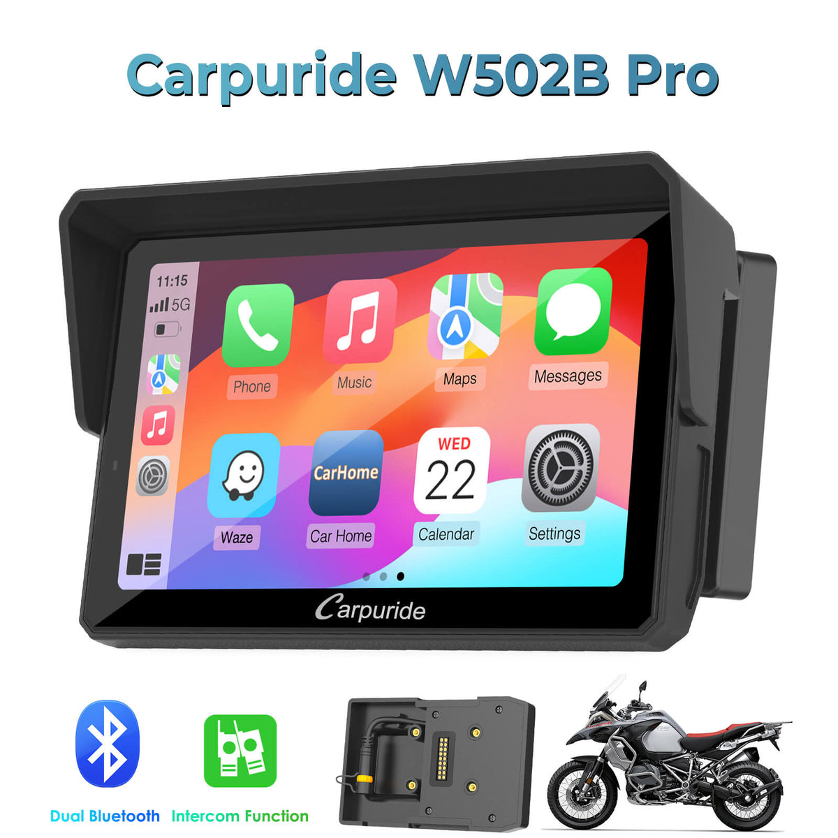 Pantalla Carpuride W502B Pro - imagen oficial
