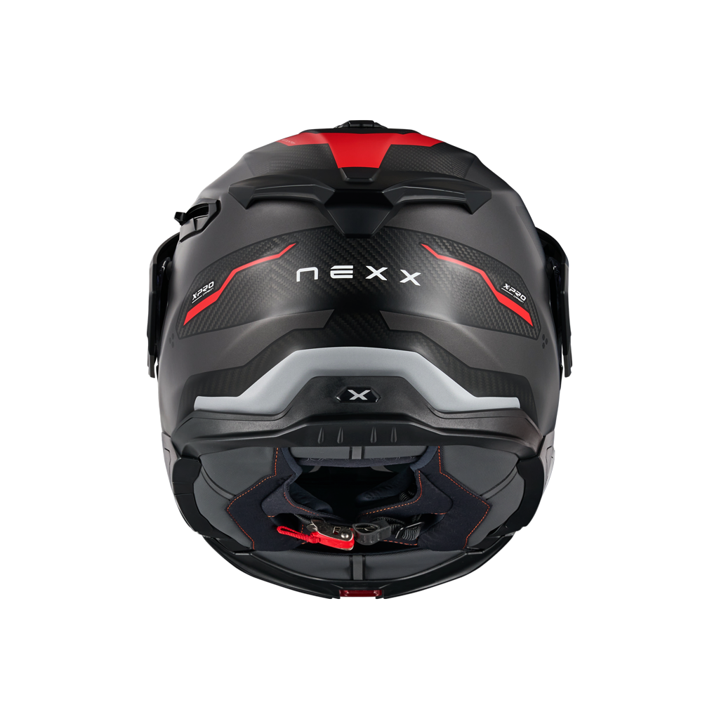 Casco Nexx X.LIFECOUNTRY Terra - GREY.RED MT - vista 3