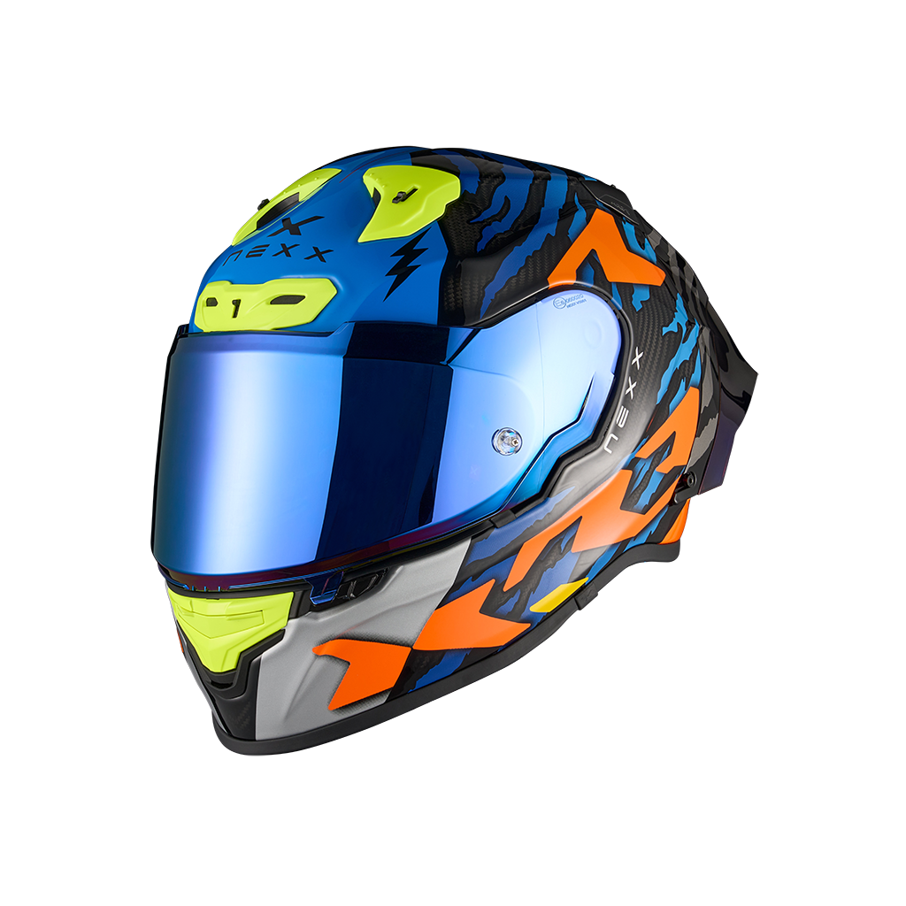 Casco Nexx X.R3R Ziger - ORANGE.BLUE - vista 2