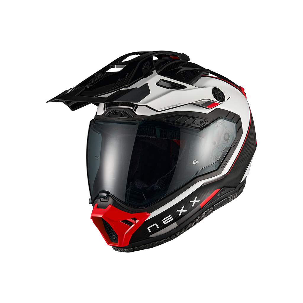Casco Nexx X.RALLY Raid - WHITE.RED - vista 2