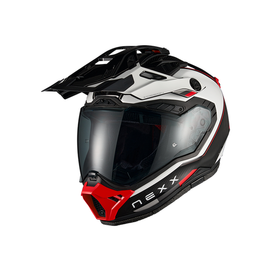 Casco Nexx X.RALLY Raid - WHITE.RED - vista 2