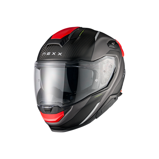 Casco Nexx X.TR Rush - BLACK.RED MT - vista 2