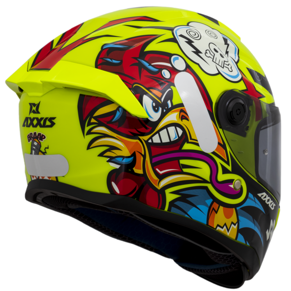 Casco Axxis Hummer Braap A3 Yellow