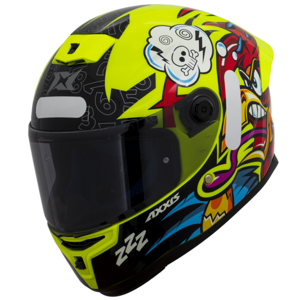 Casco Axxis Hummer Braap A3 Yellow