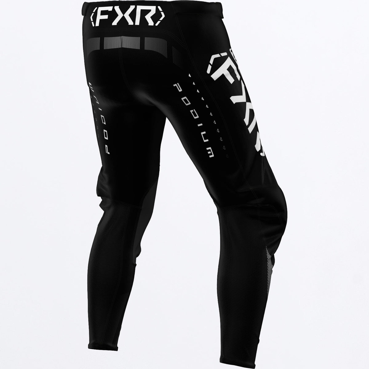 Pantalon FXR Podium MX - Black/White - vista oficial 2
