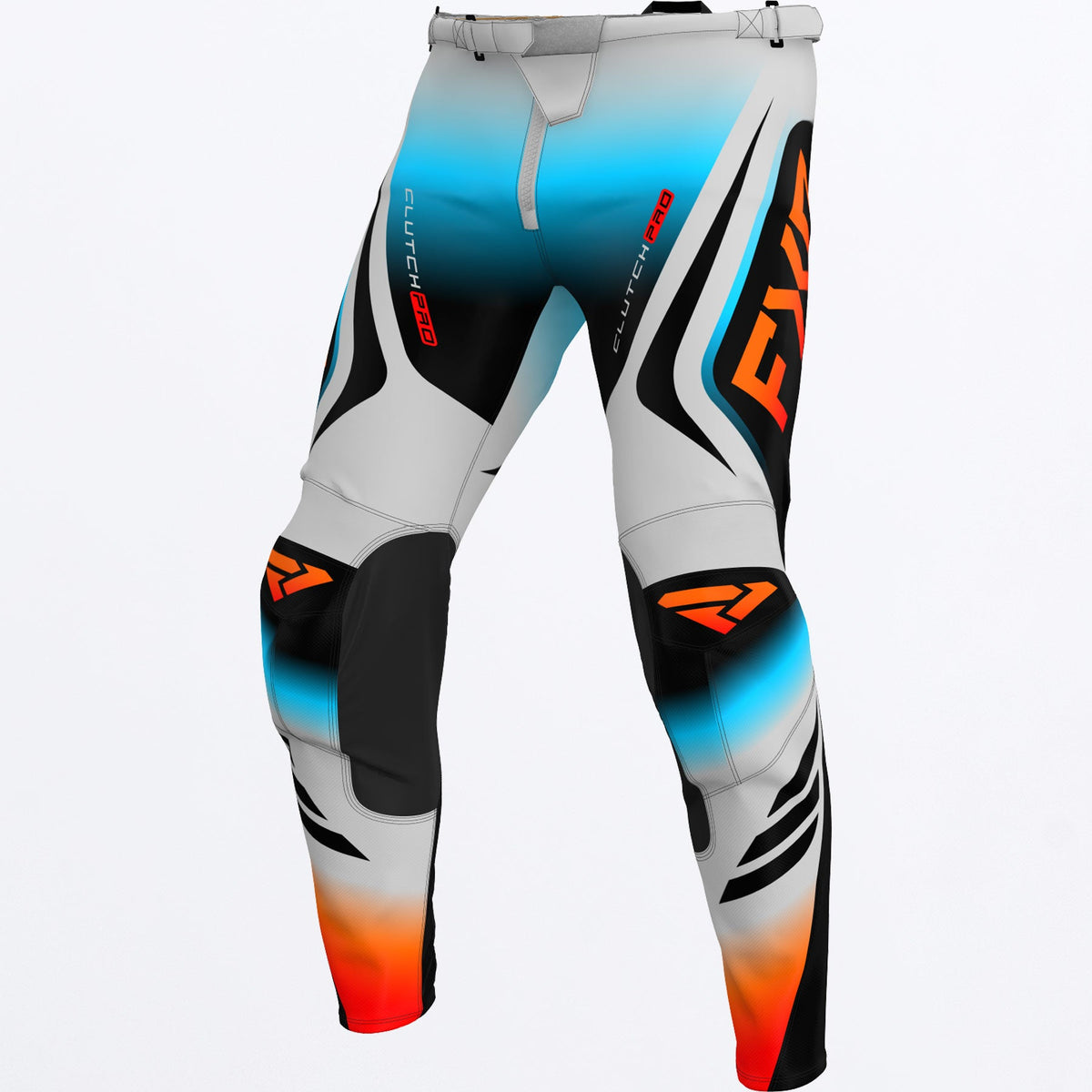 Pantalon FXR Clutch Pro MX - Grey/Sky/Orange - vista oficial 1