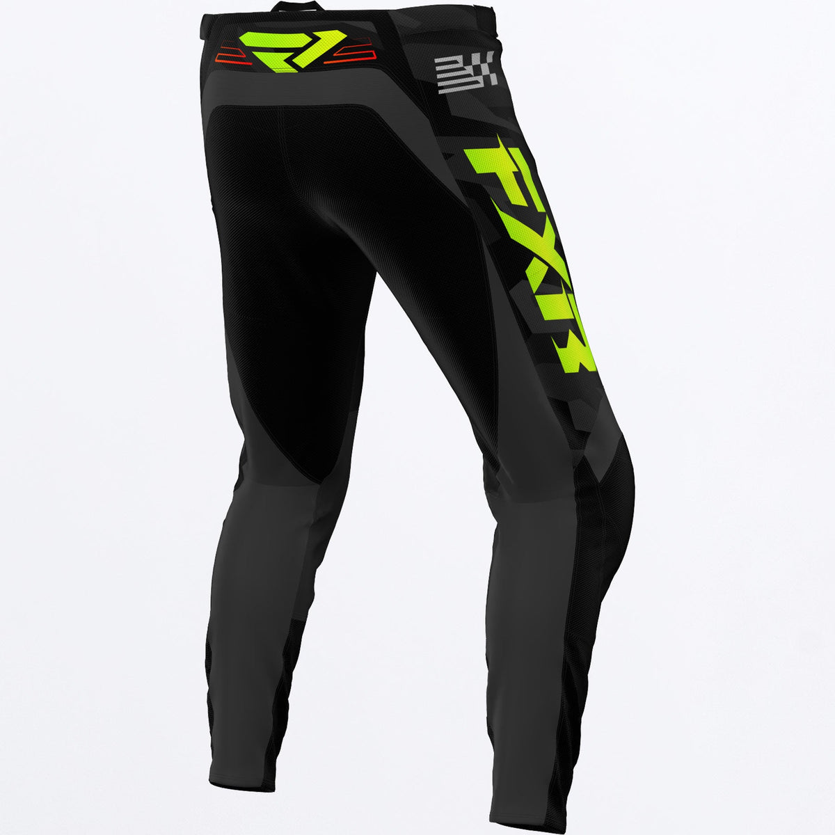 Pantalon FXR Clutch MX - Nuke/HiVis/Camo - vista oficial 2