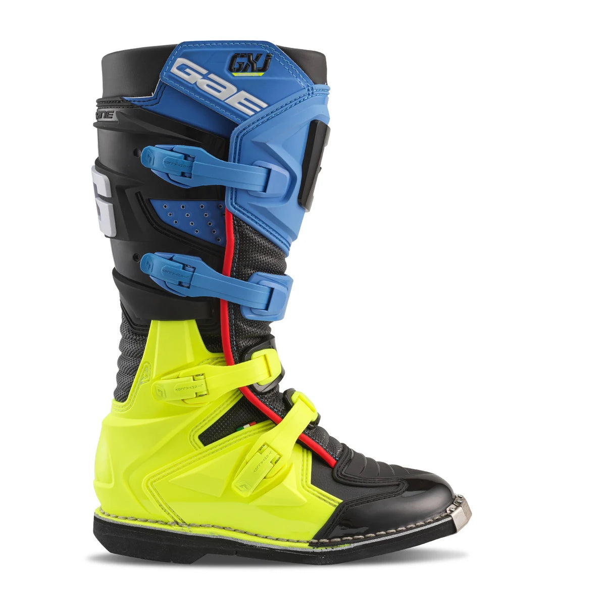 Botas Gaerne GXJ - BLK/BLU/YLW - 2169-013 - vista lateral