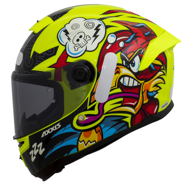 Casco Axxis Hummer Braap A3 Yellow