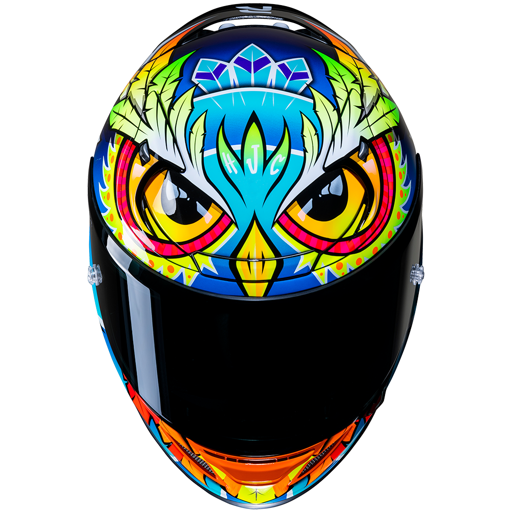 Casco HJC RPHA 12 Spasso - Blue Yellow Orange White - vista 4