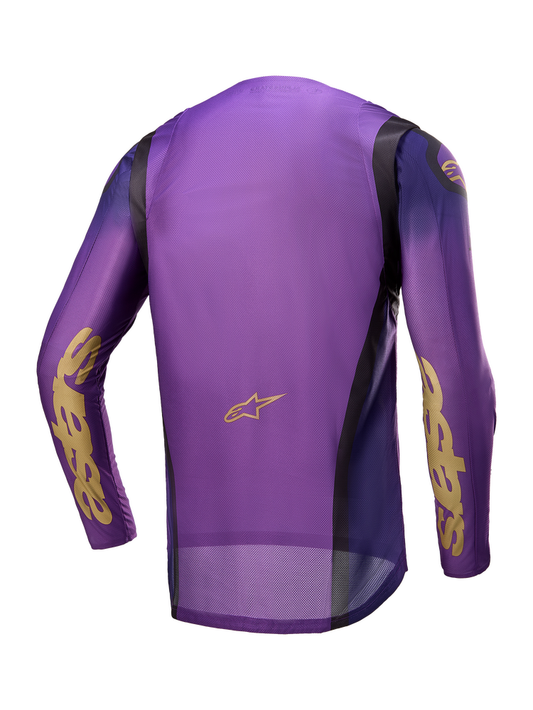Jersey Alpinestars Supertech Champ - ULT.VIOLT/GLD/BLK - espalda