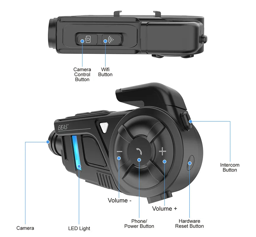 Intercomunicador EJEAS K1 MESH con Cámara