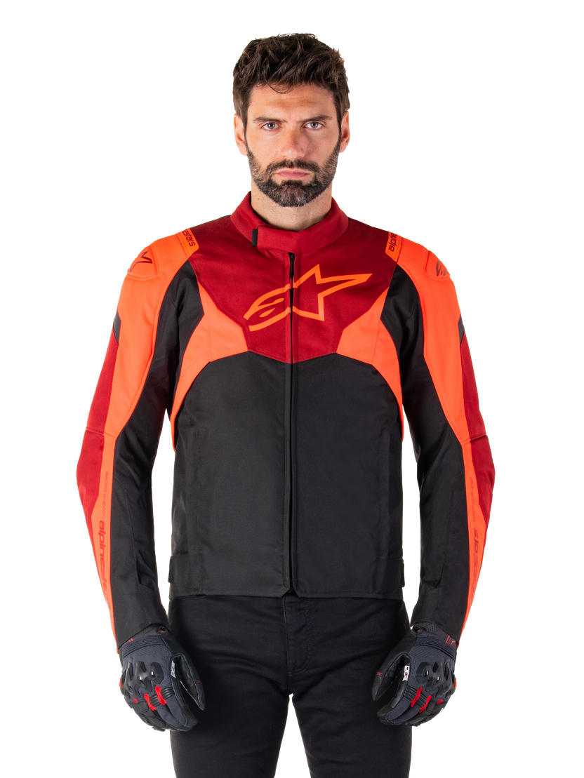 Alpinestars 3200125-1365 - Black Red Fluo Dark Red