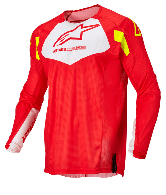 Jersey Alpinestars Techstar Factory - Red Fluo White Yellow Fluo - 3761022-3025 - vista 1