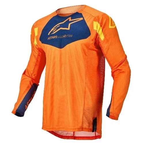 Jersey Alpinestars Techstar Factory - ORG/D.BLU/W.YLW - 3761022-4075 - vista 1