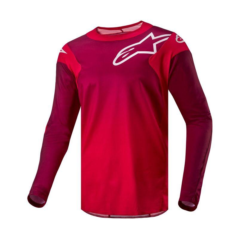 Jersey Alpinestars Racer Hoen 2024 - Mars Red/Burgundy - frente