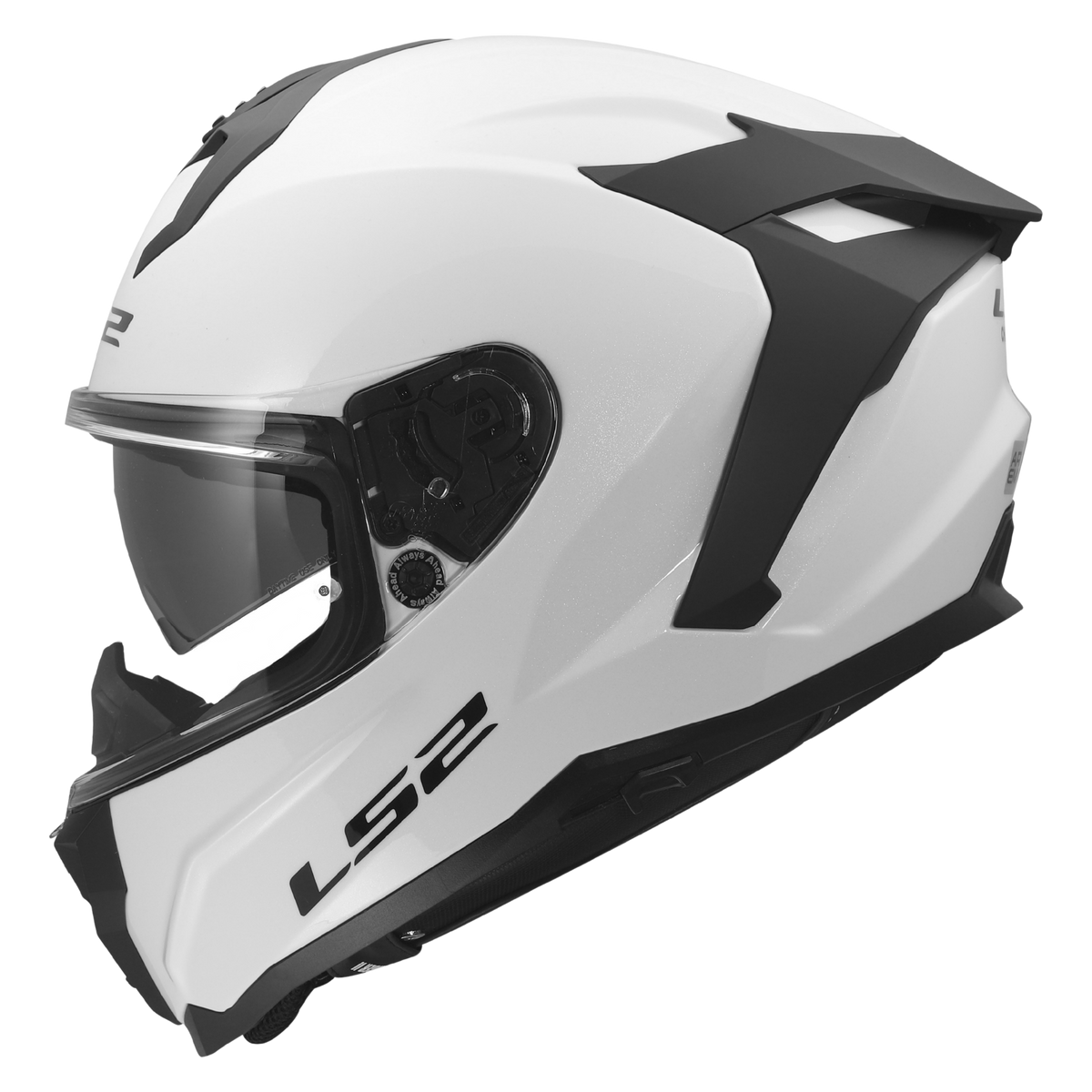 Casco LS2 Challenger II Solid - White Black Gloss