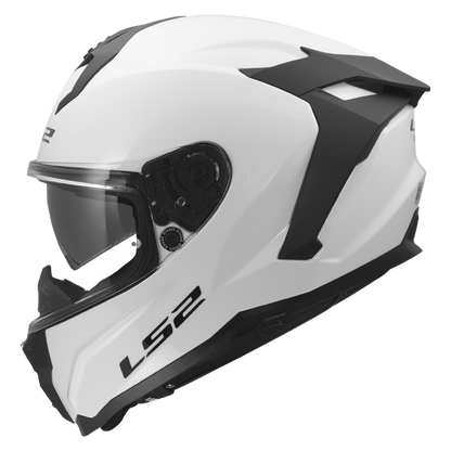 Casco LS2 Challenger II Solid - White Black Gloss