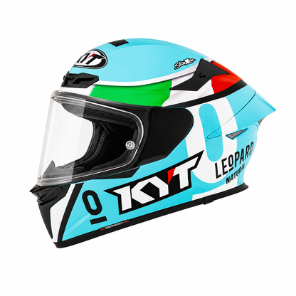 Casco KYT TT Revo Leopard Replica Tricolore - Giga Racing