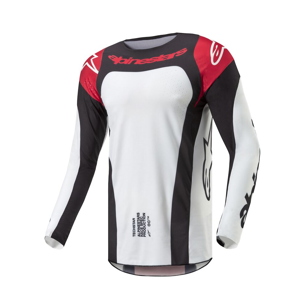 Jersey Alpinestars Techstar Ocuri - Mars Red White Black - 3767024-3111 - vista 1