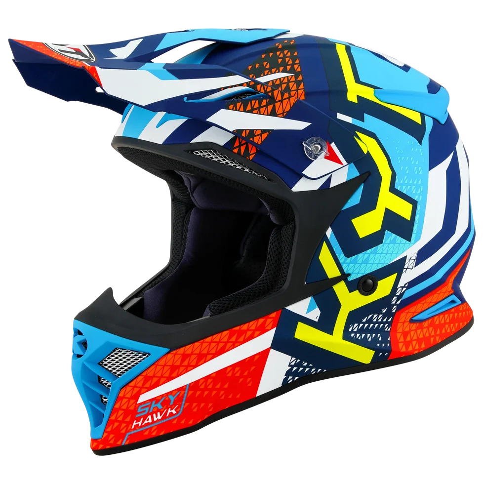 Casco KYT MX Skyhawk Hyperflow