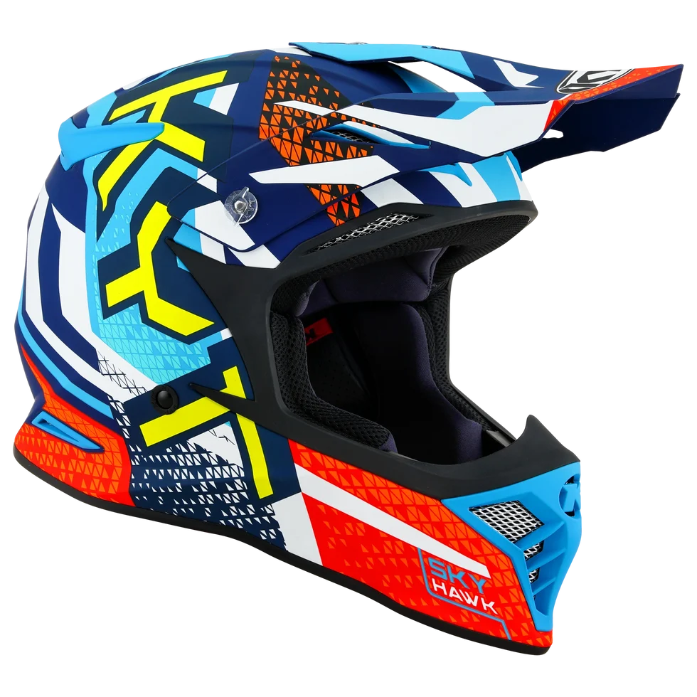 Casco KYT MX Skyhawk Hyperflow