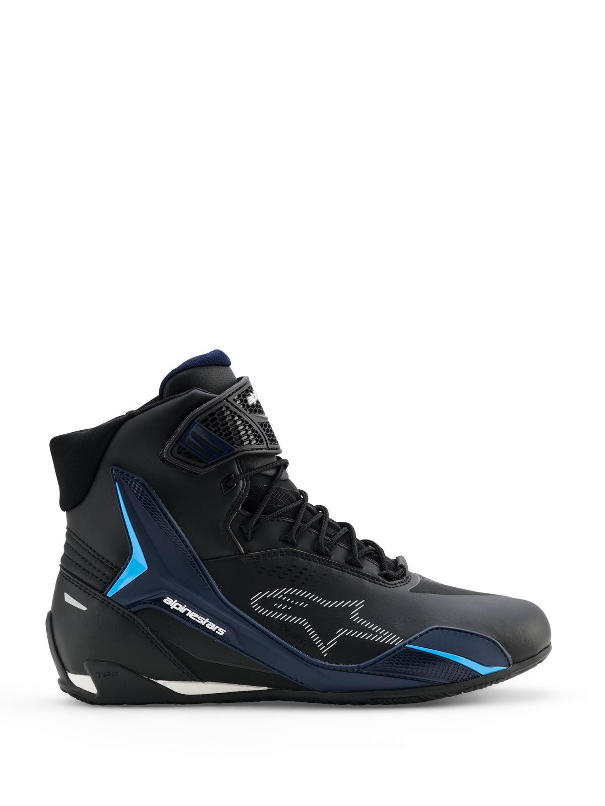 Calzado Alpinestars Faster-4 Drystar® - Black Night Navy Cyan