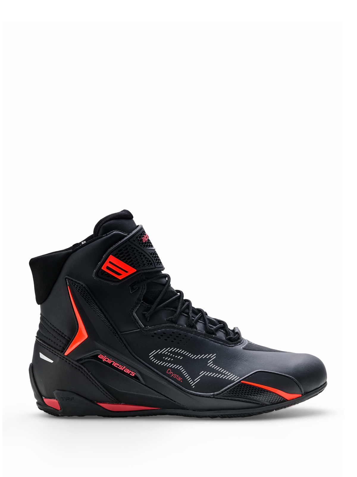 Calzado Alpinestars Faster-4 Drystar® - Black/Rio Red/Red Fluo