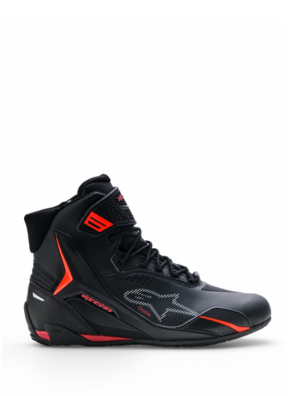 Calzado Alpinestars Faster-4 Drystar® - Black/Rio Red/Red Fluo