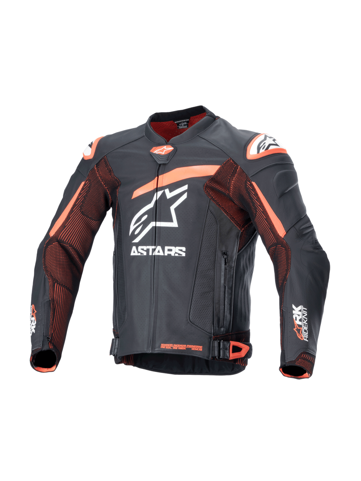 Chaqueta Alpinestars GP Plus R V4 Rideknit Leather - Black Red Fluo White