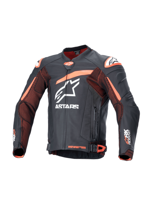 Chaqueta Alpinestars GP Plus R V4 Rideknit Leather - Black Red Fluo White