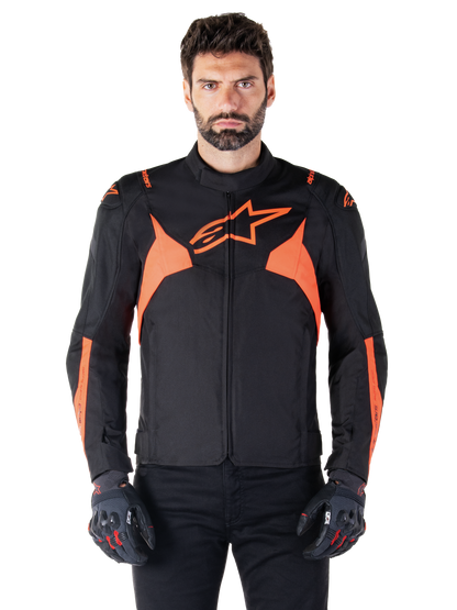 Chaqueta Alpinestars T-Jaws V4 Waterproof - Black Red Fluo