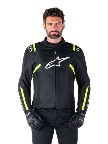 Chaqueta Alpinestars T-SPS V2 Waterproof - Black/White/Yellow Fluo